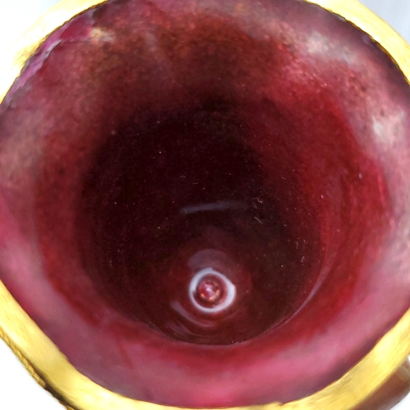 Vintage Cloisonné Enamel Scalloped Bell Shaped Candle Snuffer Christmas Ornament - Picture 7 of 8